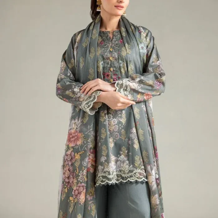 3-Piece Lawn Embroidered