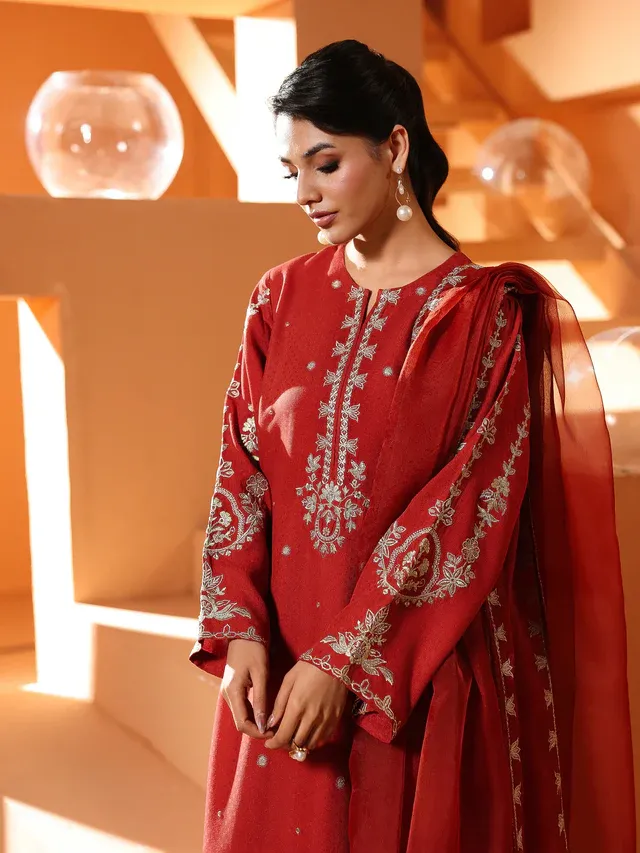 Embroidered Karandi